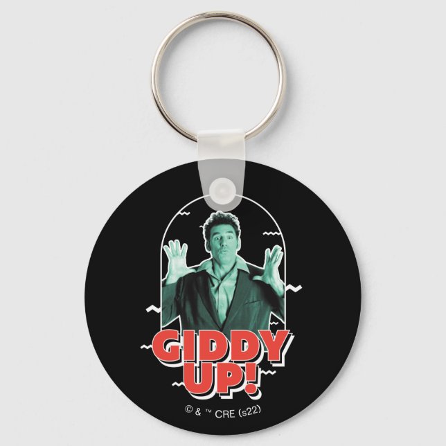 Seinfeld | Kramer - Giddy Up! Key Ring (Front)