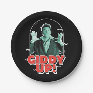 Seinfeld Kramer - Giddy Up! Paper Plate