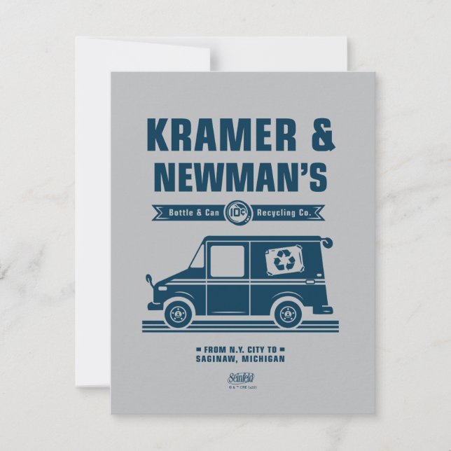 Seinfeld | Kramer & Newman's Recycling Co. Card (Front)