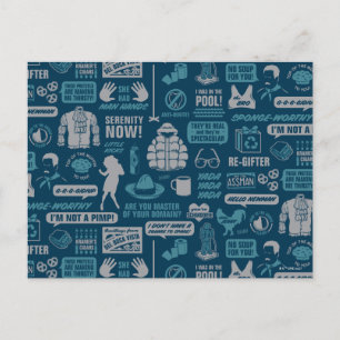 Seinfeld   Meme Pattern Postcard