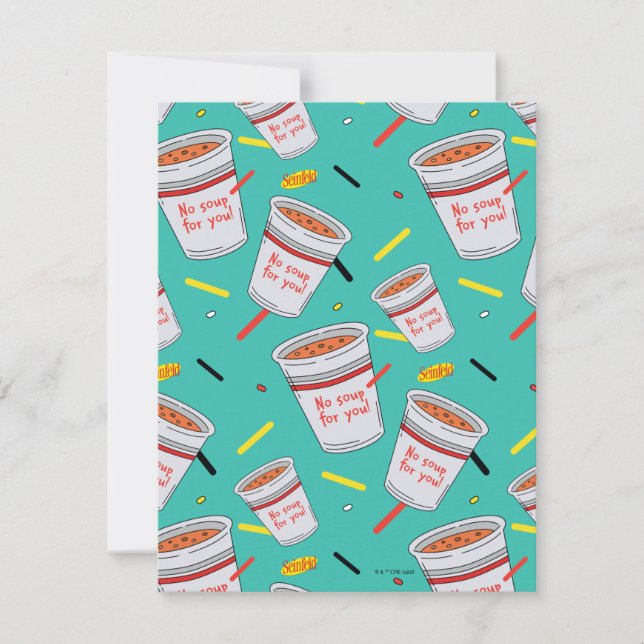 Seinfeld | No Soup For You Pattern Card (Front)