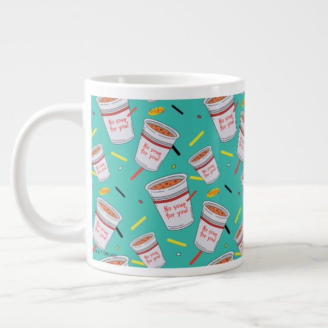 Seinfeld | No Soup For You Pattern Large Coffee Mug (Left)