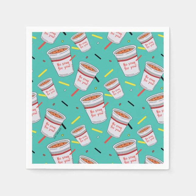 Seinfeld | No Soup For You Pattern Napkin (Front)