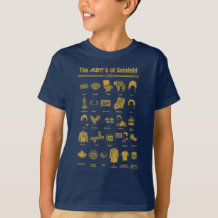 Seinfeld   The ABC's of Seinfeld Infographic T-Shirt