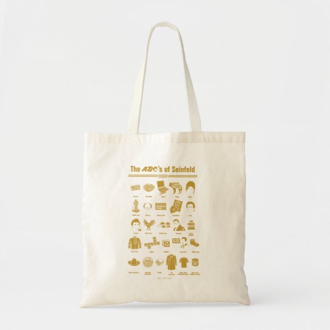 Seinfeld | The ABC's of Seinfeld Infographic Tote Bag (Front)