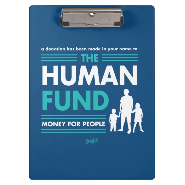 Seinfeld | The Human Fund Clipboard (Front)