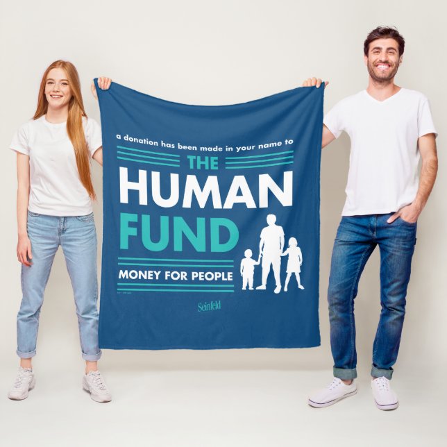 Seinfeld | The Human Fund Fleece Blanket (In Situ)