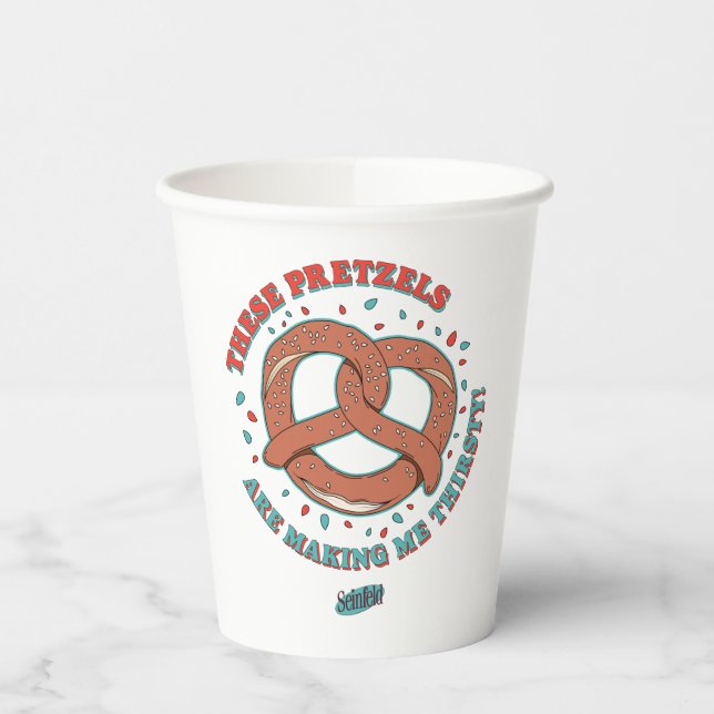 Seinfeld | These Pretzels are Making Me Thirsty Paper Cups (Left)