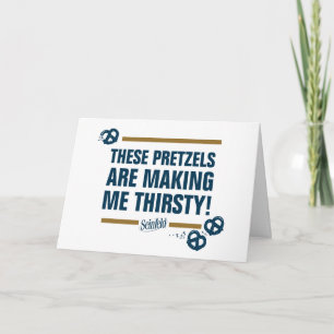 Seinfeld   "These Pretzels" Typography Graphic Card