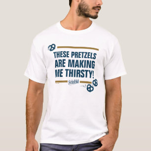 Seinfeld   "These Pretzels" Typography Graphic T-Shirt