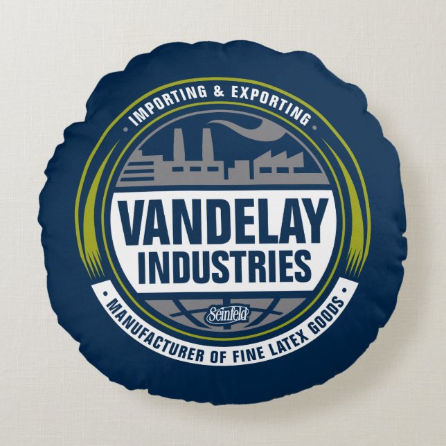 Seinfeld | Vandelay Industries Logo Round Cushion (Front)