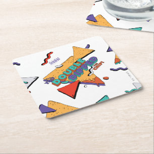 Seinfeld You Double Dipped the Chip Square Paper Coaster