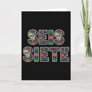 Seis Siete 67 Six Seven Meme Dia De Los Muertos  Card