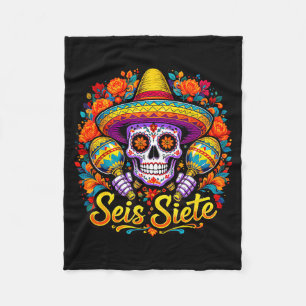 Seis Siete Spanish Humor Clroom Teaching Laugh Esp Fleece Blanket