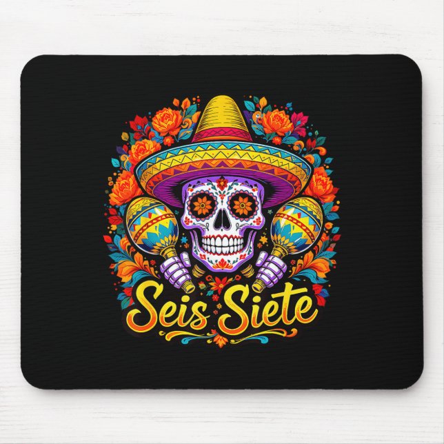 Seis Siete Spanish Humor Clroom Teaching Laugh Esp Mouse Mat (Front)