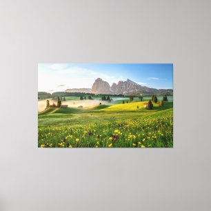Seiser Alm, Dolomite Alps, Italy Canvas Print