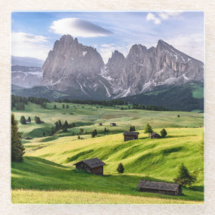 Seiser Alm Dolomite Alps, Italy Glass Coaster
