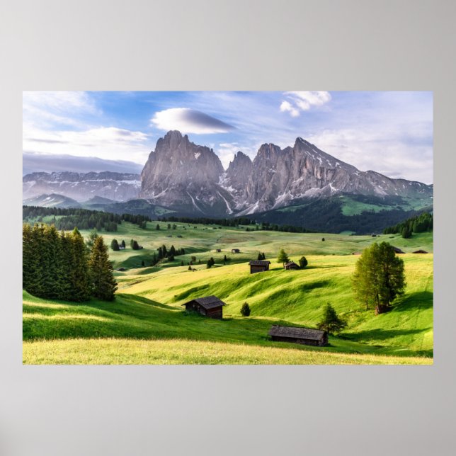 Seiser Alm | Dolomite Alps, Italy Poster (Front)