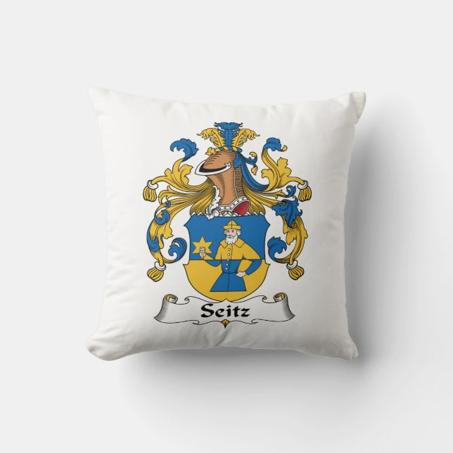 Seitz Family Crest Cushion (Front)