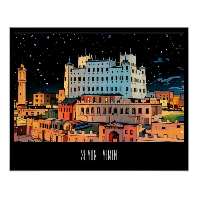Seiyun City - Yemen Poster (Front)