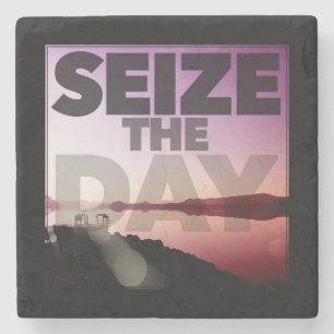 Seize The Day Stone Coaster