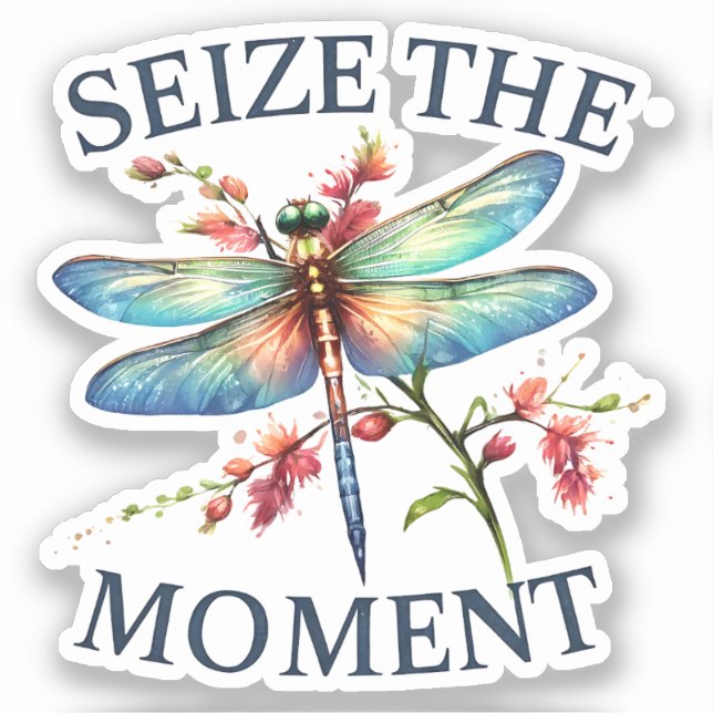 Seize The Moment - Artistic Dragonfly (Front)