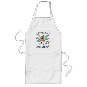 Seize The Moment - Artistic Dragonfly Long Apron
