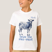 "Seize the Moo-ment" Custom Boy's