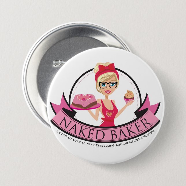 Seized by Love Baker Button (Front & Back)