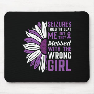 Seizures Purple Ribbon Epilepsy Awareness Epilepti Mouse Mat
