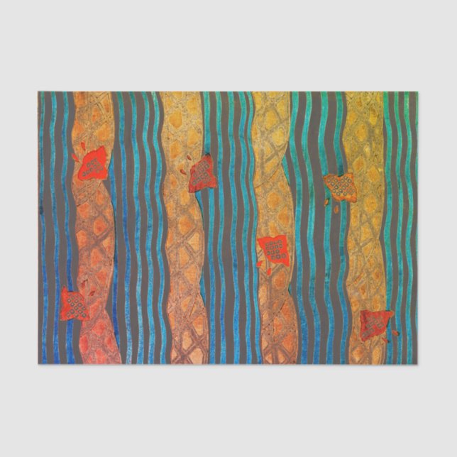 SEKAI JAPANESE WOODBLOCK PRINT Tissue Paper (Front)