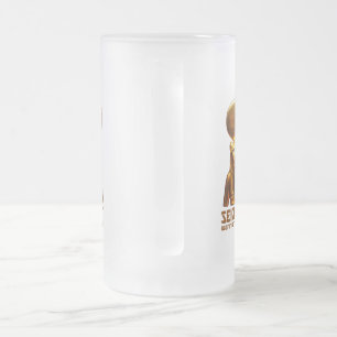 Sekhmet A warrior Goddess from Ancient Egypt Frosted Glass Beer Mug