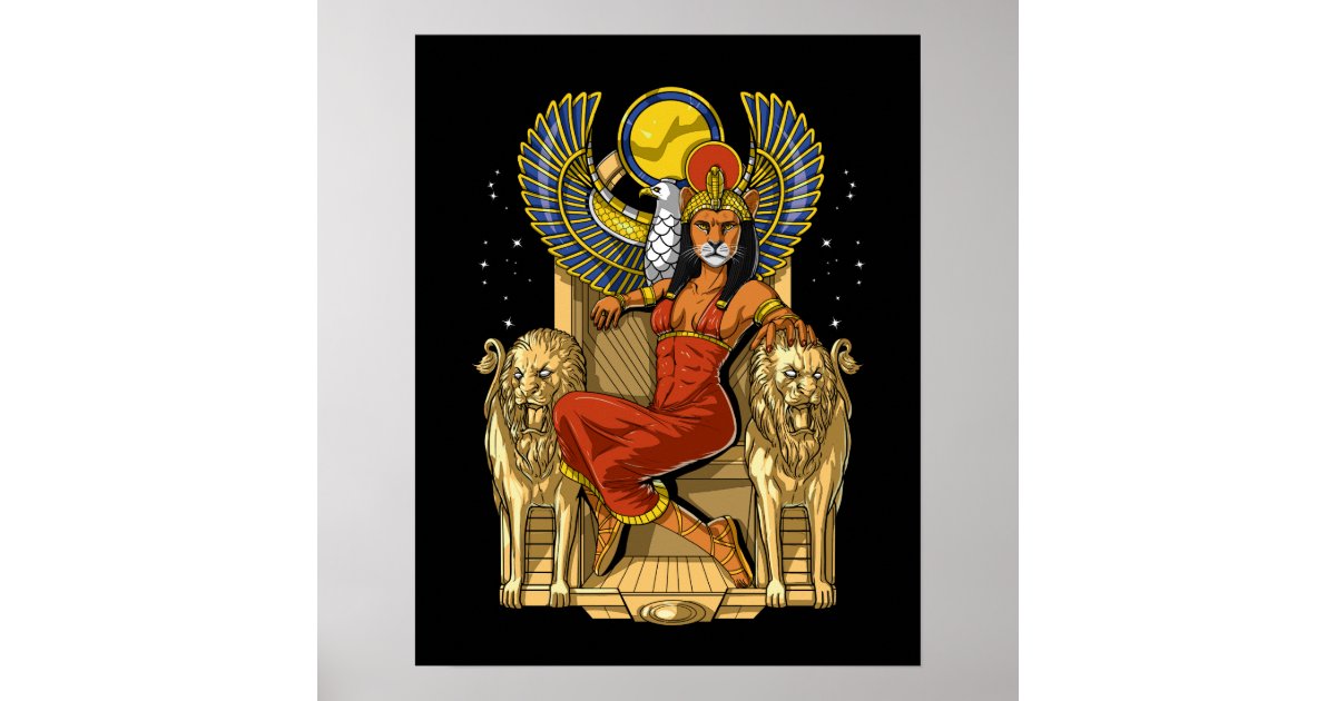 Sekhmet Egyptian Lioness Goddess Poster | Zazzle