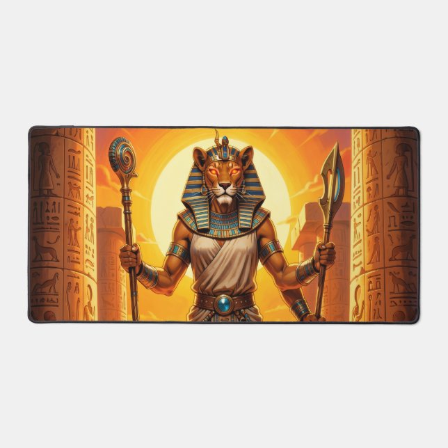 Sekhmet – Lion-Headed Goddess of War Desk Mat (Front)