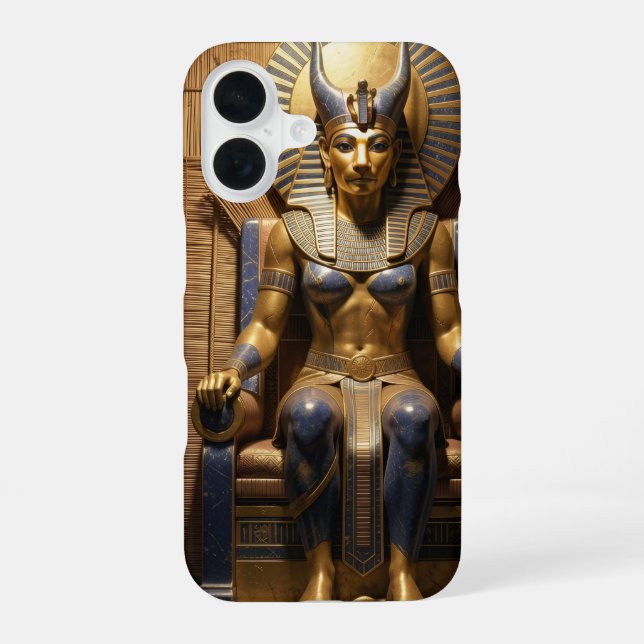 Sekhmet – Lion-Headed War Goddess iPhone 16 Case (Back)