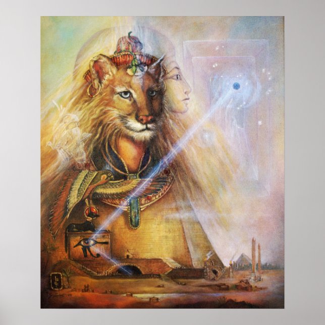 SEKHMET- The Egyptian Lion Goddess Poster (Front)