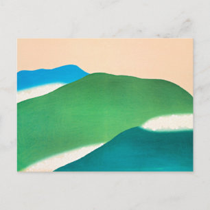 Sekka - Green Mountains, fine art painting, Postcard