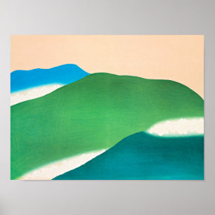 Sekka - Green Mountains, fine art painting, Poster