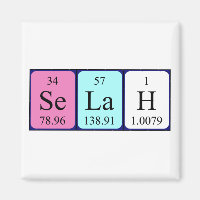 Selah periodic table name magnet