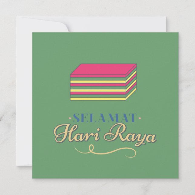 Selamat Hari Raya // Islamic Celebration Greetings Card (Front)