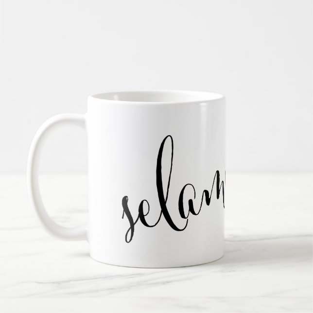 selamat pagi Good Morning Indonesian Mug (Left)