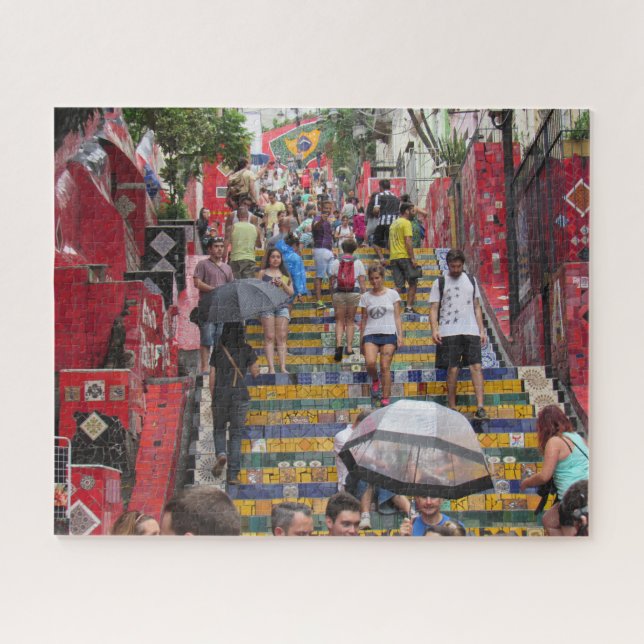 selaron steps rio brazil jigsaw puzzle (Horizontal)