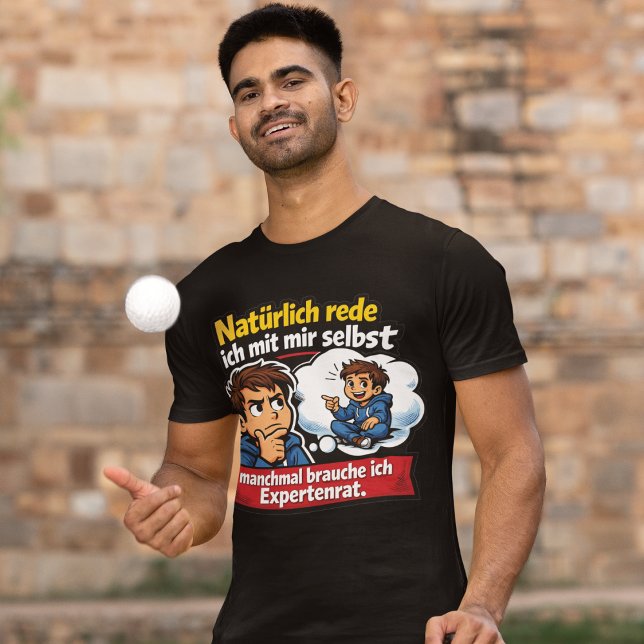 Selbstgespräch Humor Cartoon T-Shirt (Creator Uploaded)