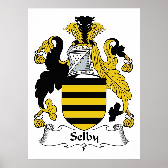 Selby Family Crest Poster (Front)