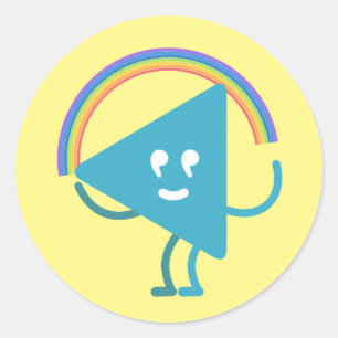 Selby Rainbow Classic Round Sticker