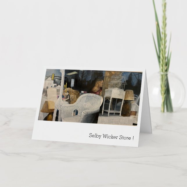 Selby Wicker Greeting Card (Front)