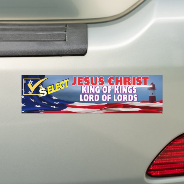Select Christ Bumper Sticker (On Car)