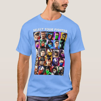 Select Your Fighter UMK3 Mortal Kombat BlackNavy f T-Shirt