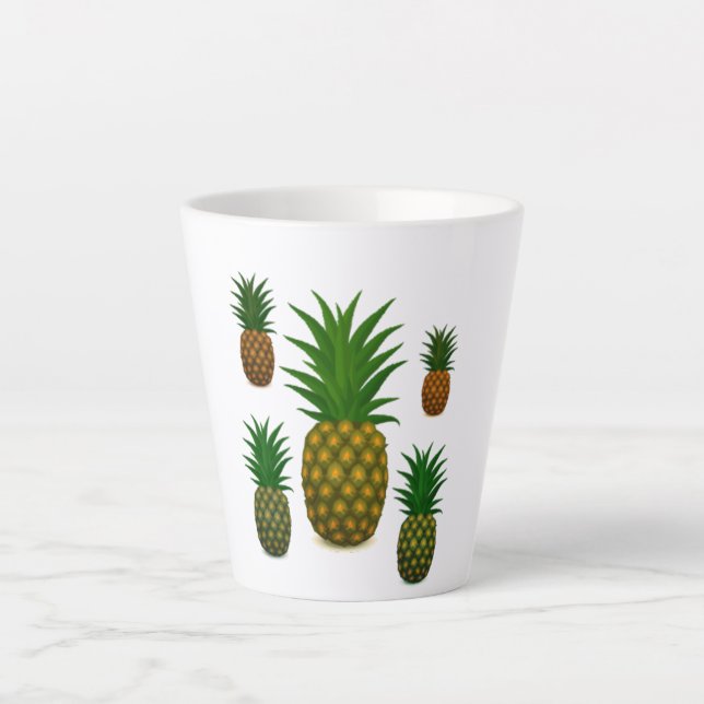Selection of Pineapples Latte Mug (Front)