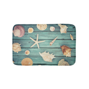 Selection Of Seashells Bath Mat